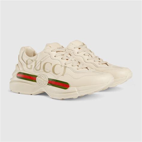 Gucci Wmns Rhyton Leather Sneaker 'Logo' 